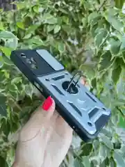 Серебряный чехол противоударный armors для Tecno Pova 3 / Техно Пова 3 с защитой камеры