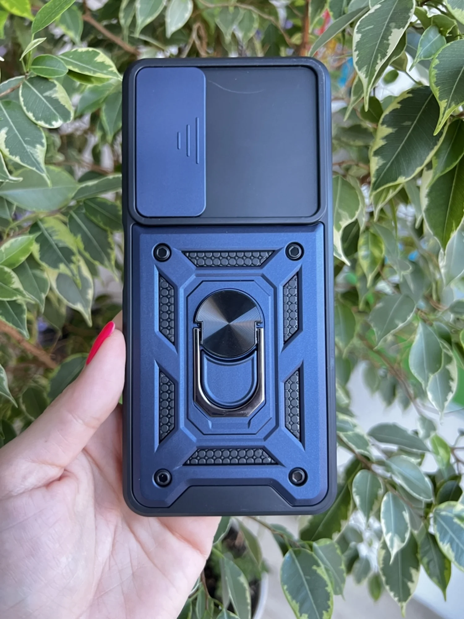 Серебряный чехол противоударный armors для Tecno Pova 3 / Техно Пова 3 с защитой камеры