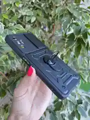 Черный чехол противоударный armors для Tecno Pova 3 / Техно Пова 3 с защитой камеры