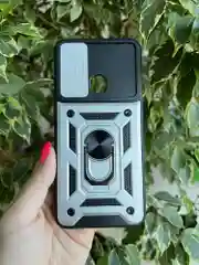 Серебряный чехол противоударный для Tecno Spark 8C и Spark GO 2022 / Техно 8С и Спарк ГО 2022