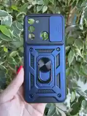 Темно-синий чехол противоударный для Tecno Spark 8C и Spark GO 2022 / Техно 8С и Спарк ГО 2022
