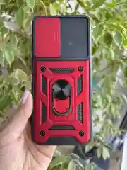 Красный чехол противоударный armors для Tecno Pova 4 / Техно Пова 4 с защитой камеры