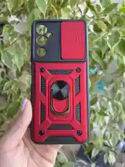 Красный чехол противоударный armors для Tecno Pova 4 / Техно Пова 4 с защитой камеры