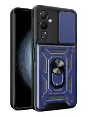 Темно-синий чехол противоударный armors для Tecno Pova 4 / Техно Пова 4 с защитой камеры