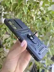 Серебряный чехол противоударный armors для Tecno Pova 4 / Техно Пова 4 с защитой камеры