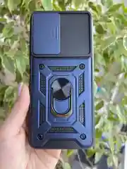 Серебряный чехол противоударный armors для Tecno Pova 4 / Техно Пова 4 с защитой камеры