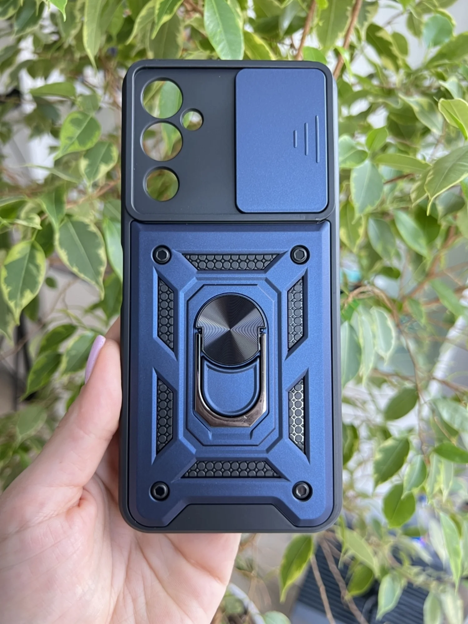 Серебряный чехол противоударный armors для Tecno Pova 4 / Техно Пова 4 с защитой камеры