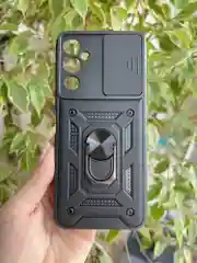 Черный чехол противоударный armors для Tecno Pova 4 / Техно Пова 4 с защитой камеры