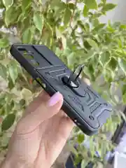 Черный чехол противоударный armors для Tecno Pova 4 / Техно Пова 4 с защитой камеры