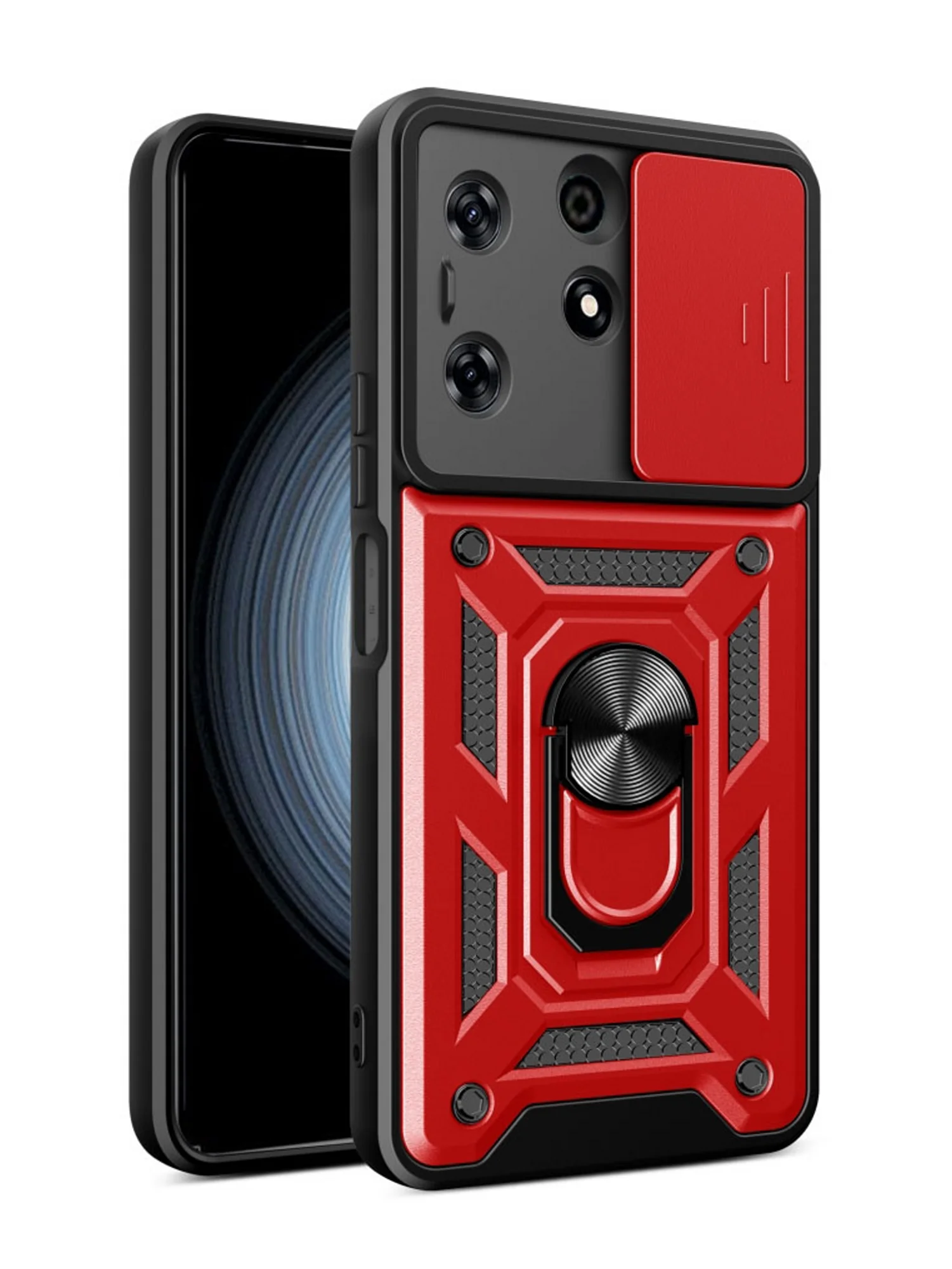 Темно-синий чехол противоударный armors для Tecno Spark 10 Pro / Техно Спарк 10 Про с защитой камеры