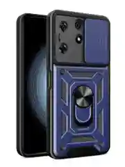 Темно-синий чехол противоударный armors для Tecno Spark 10 Pro / Техно Спарк 10 Про с защитой камеры