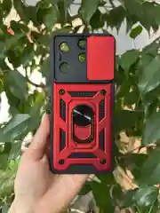 Красный чехол противоударный armors для Tecno Spark 10 Pro / Техно Спарк 10 Про с защитой камеры