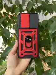Красный чехол противоударный armors для Tecno Spark 10 Pro / Техно Спарк 10 Про с защитой камеры