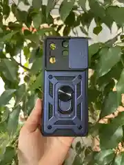 Серебряный чехол противоударный armors для Tecno Spark 10 Pro / Техно Спарк 10 Про с защитой камеры