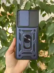 Серебряный чехол противоударный armors для Tecno Spark 10 Pro / Техно Спарк 10 Про с защитой камеры