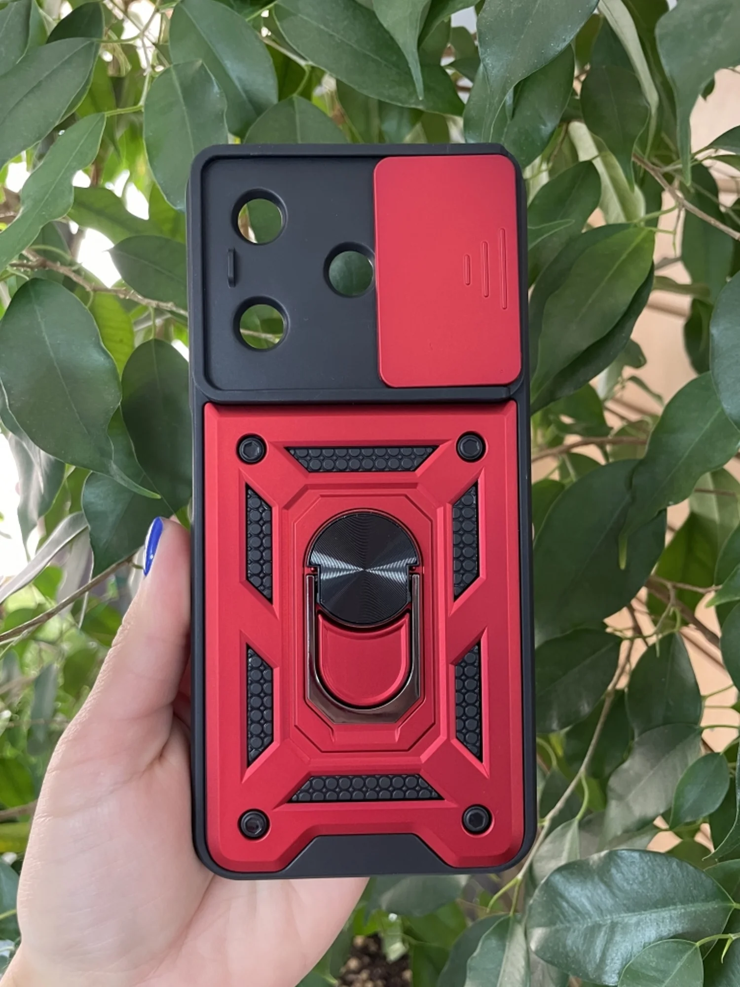 Красный чехол противоударный для Tecno Spark 10 4G и Spark 10C / Техно Спарк 10 4G и Спарк 10С