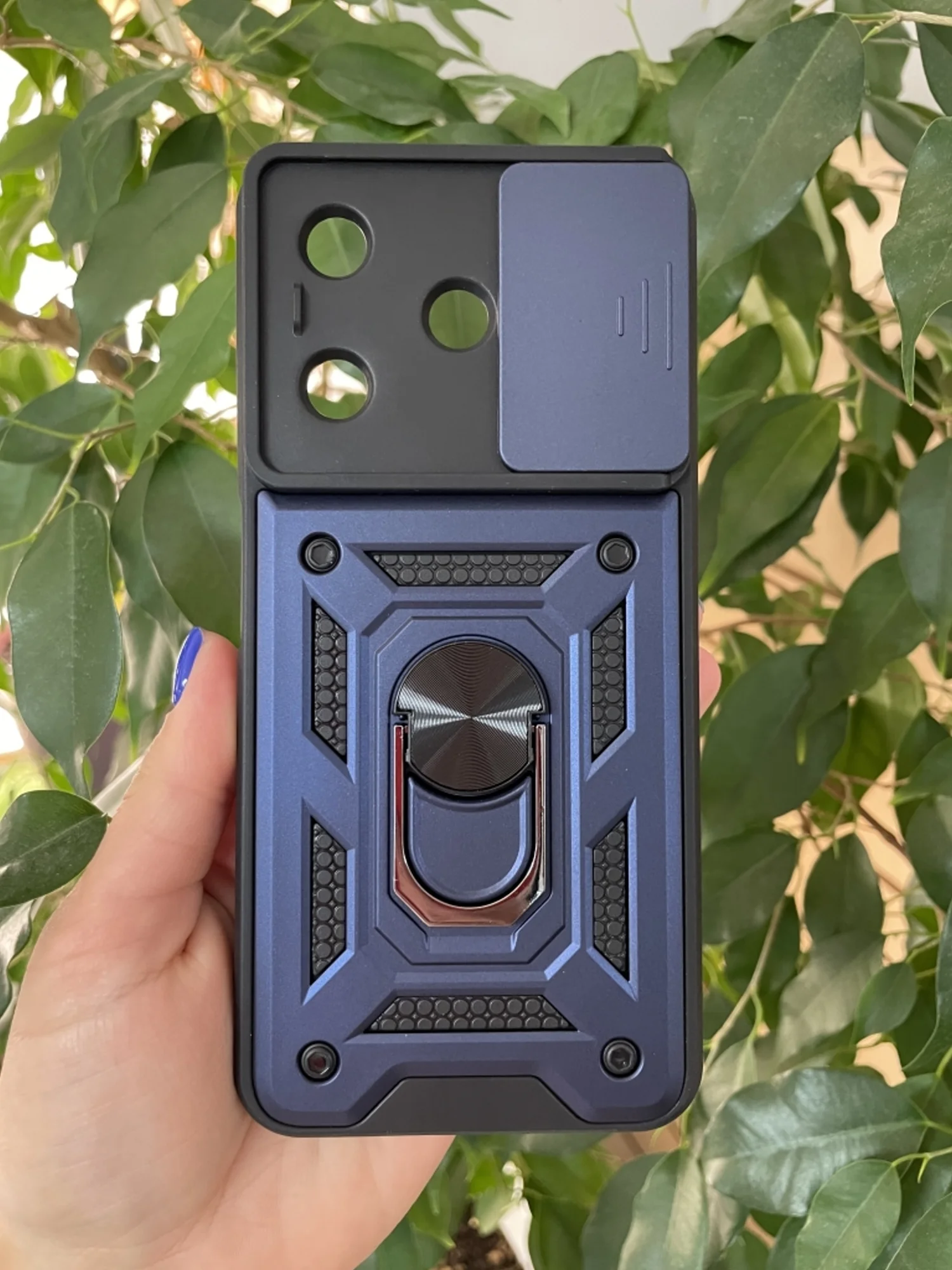 Темно-синий чехол противоударный для Tecno Spark 10 4G и Spark 10C / Техно Спарк 10 4G и Спарк 10С