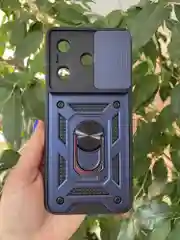 Темно-синий чехол противоударный для Tecno Spark 10 4G и Spark 10C / Техно Спарк 10 4G и Спарк 10С