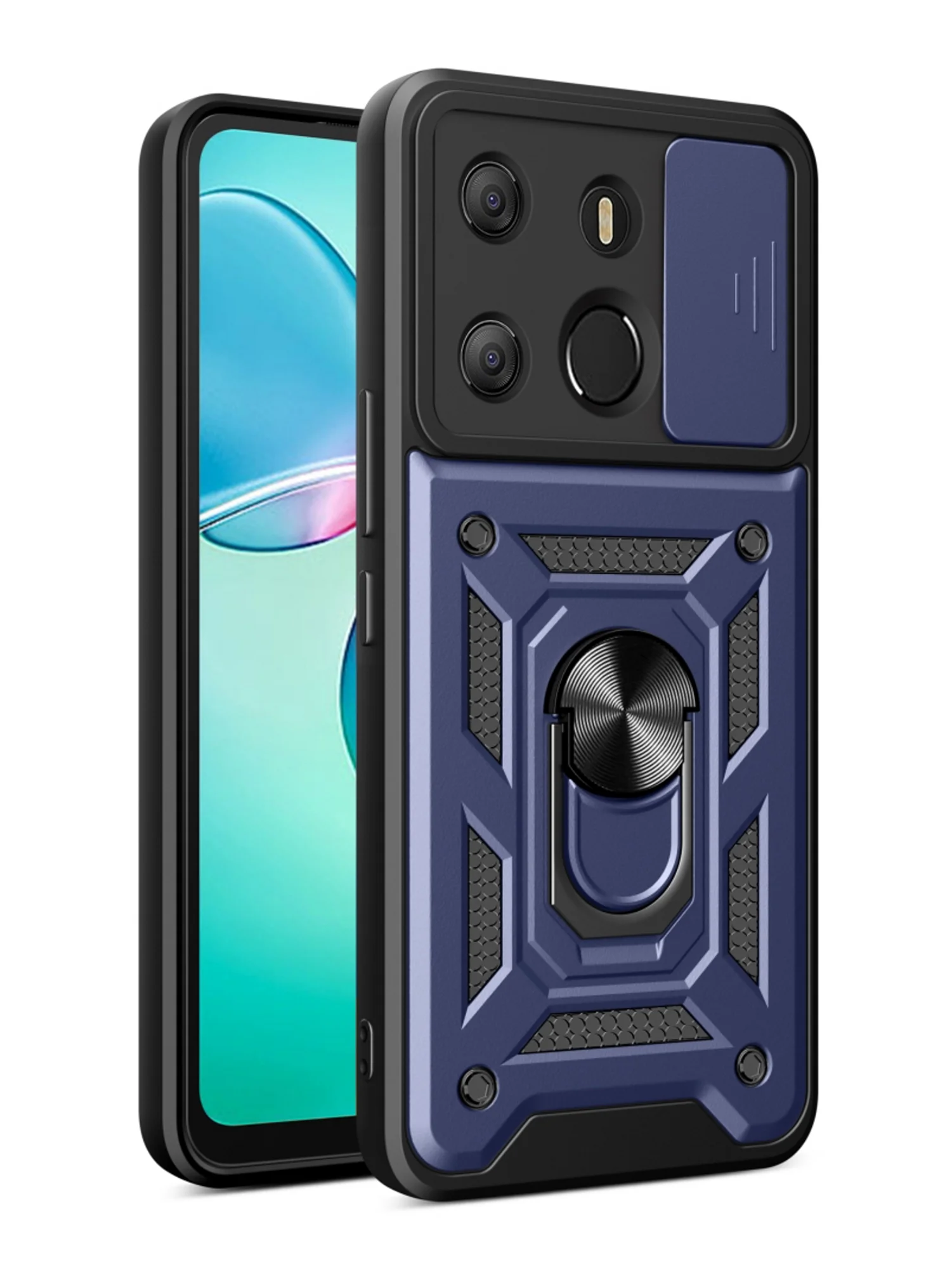 Серебряный чехол противоударный armors для Tecno Spark GO 2023/Tecno Pop 7 и Infinix Smart 7