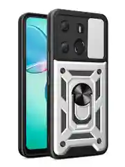 Серебряный чехол противоударный armors для Tecno Spark GO 2023/Tecno Pop 7 и Infinix Smart 7