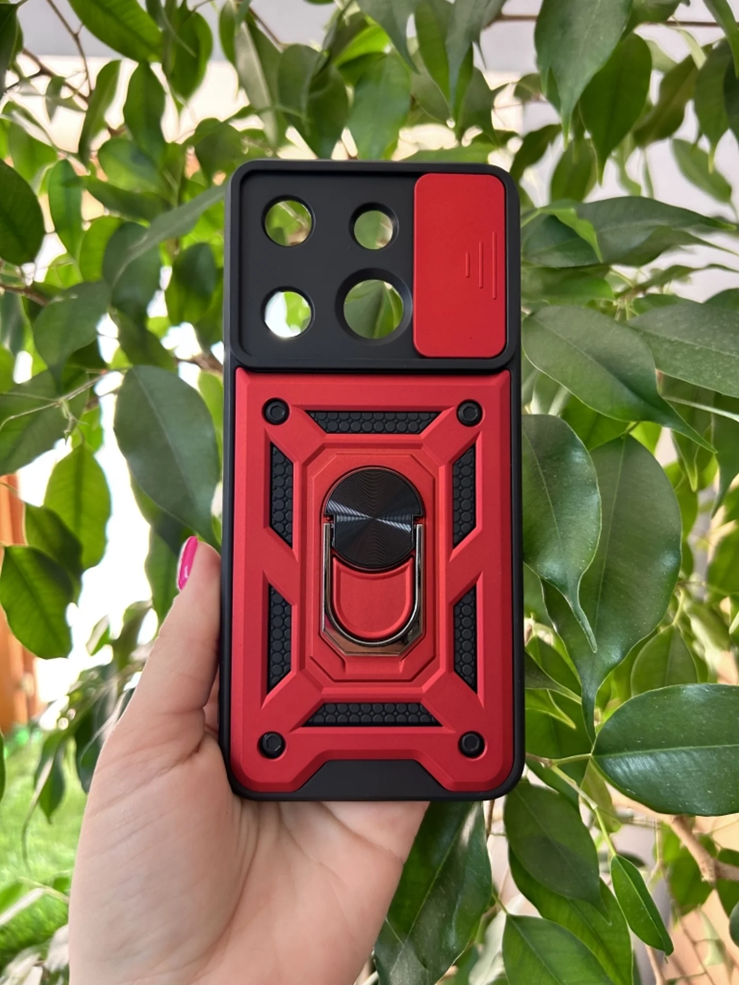 Красный чехол противоударный armors для Tecno Spark GO 2023/Tecno Pop 7 и Infinix Smart 7