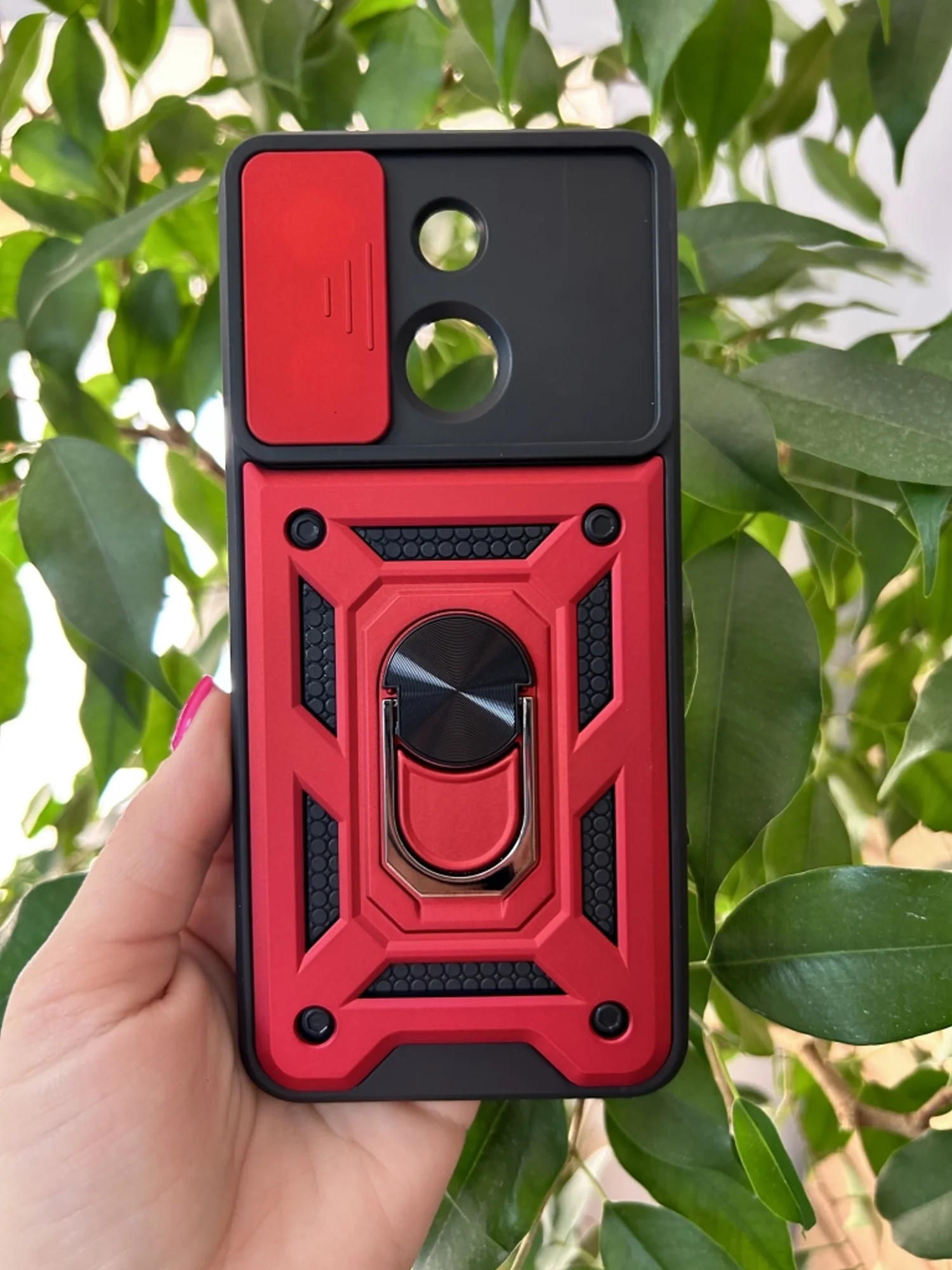Красный чехол противоударный armors для Tecno Spark GO 2023/Tecno Pop 7 и Infinix Smart 7