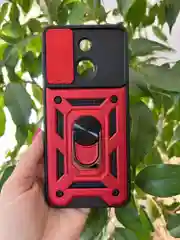 Красный чехол противоударный armors для Tecno Spark GO 2023/Tecno Pop 7 и Infinix Smart 7
