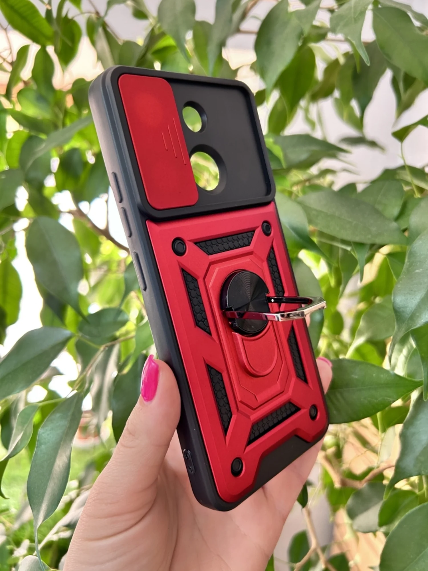 Красный чехол противоударный armors для Tecno Spark GO 2023/Tecno Pop 7 и Infinix Smart 7