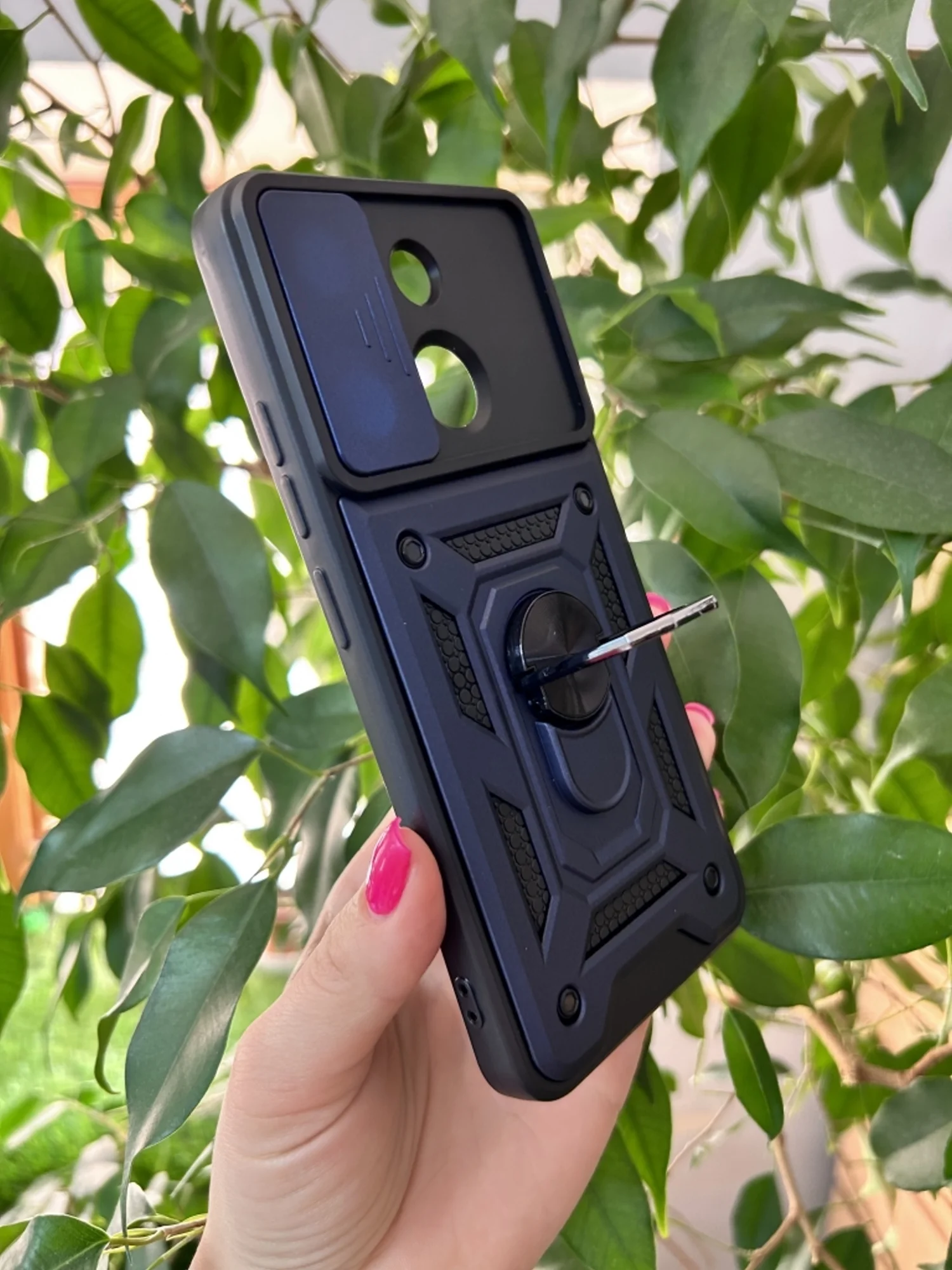 Темно-синий чехол противоударный armors для Tecno Spark GO 2023/Tecno Pop 7 и Infinix Smart 7