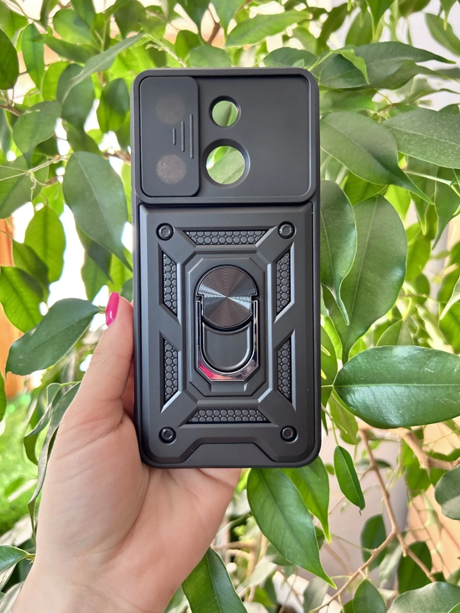 Черный чехол противоударный armors для Tecno Spark GO 2023/Tecno Pop 7 и Infinix Smart 7
