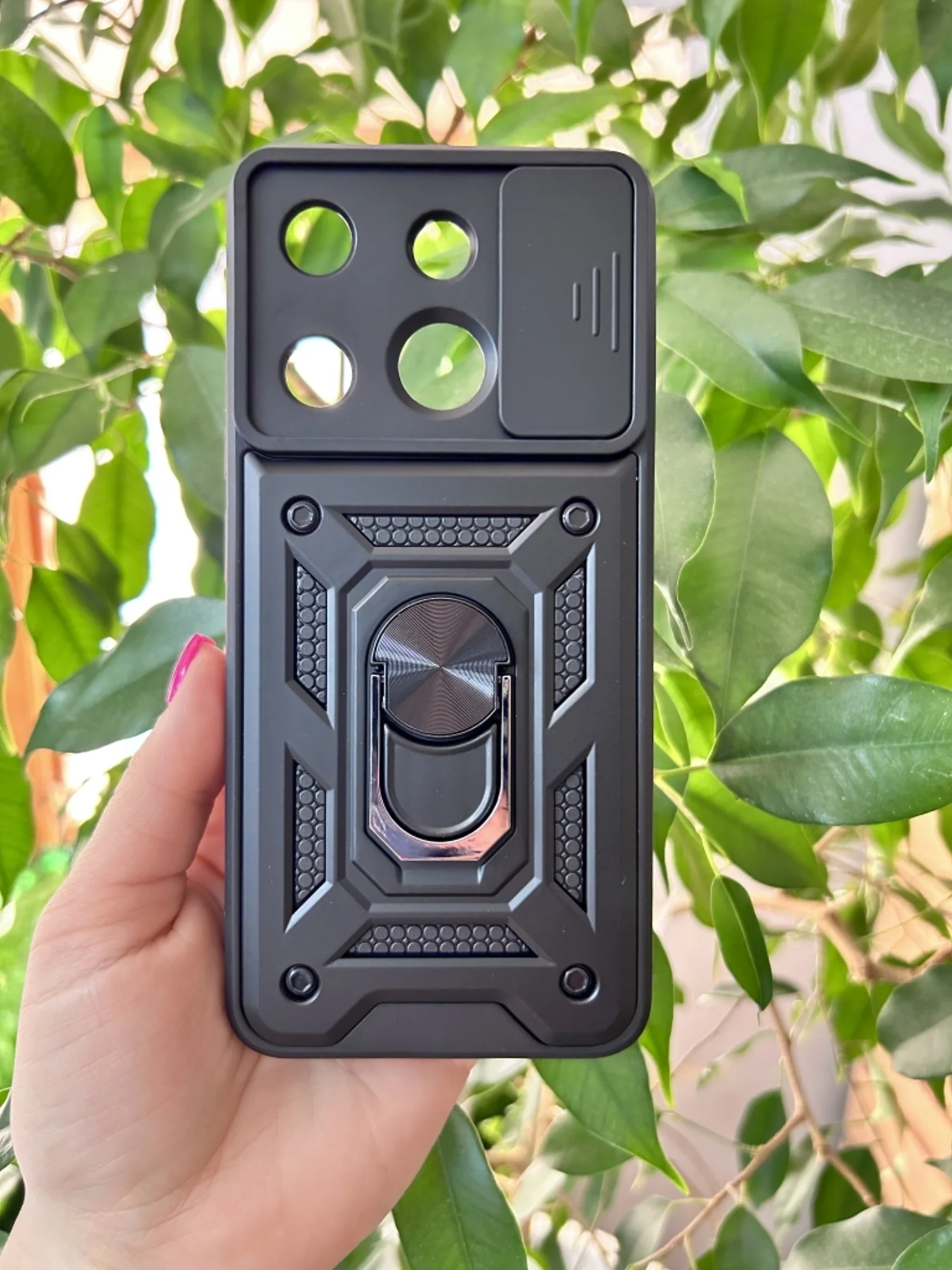 Черный чехол противоударный armors для Tecno Spark GO 2023/Tecno Pop 7 и Infinix Smart 7