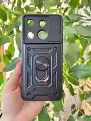 Черный чехол противоударный armors для Tecno Spark GO 2023/Tecno Pop 7 и Infinix Smart 7