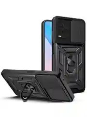 Серебряный чехол противоударный armors для Vivo Y21 и Y33S / Виво У21 и У33S с защитой камеры