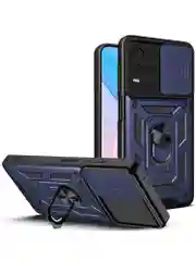 Серебряный чехол противоударный armors для Vivo Y21 и Y33S / Виво У21 и У33S с защитой камеры