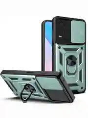 Серебряный чехол противоударный armors для Vivo Y21 и Y33S / Виво У21 и У33S с защитой камеры