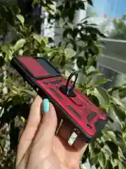 Красный чехол противоударный armors для Vivo Y21 и Y33S / Виво У21 и У33S с защитой камеры