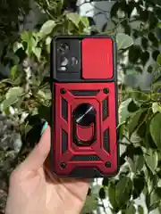Красный чехол противоударный armors для Vivo Y21 и Y33S / Виво У21 и У33S с защитой камеры
