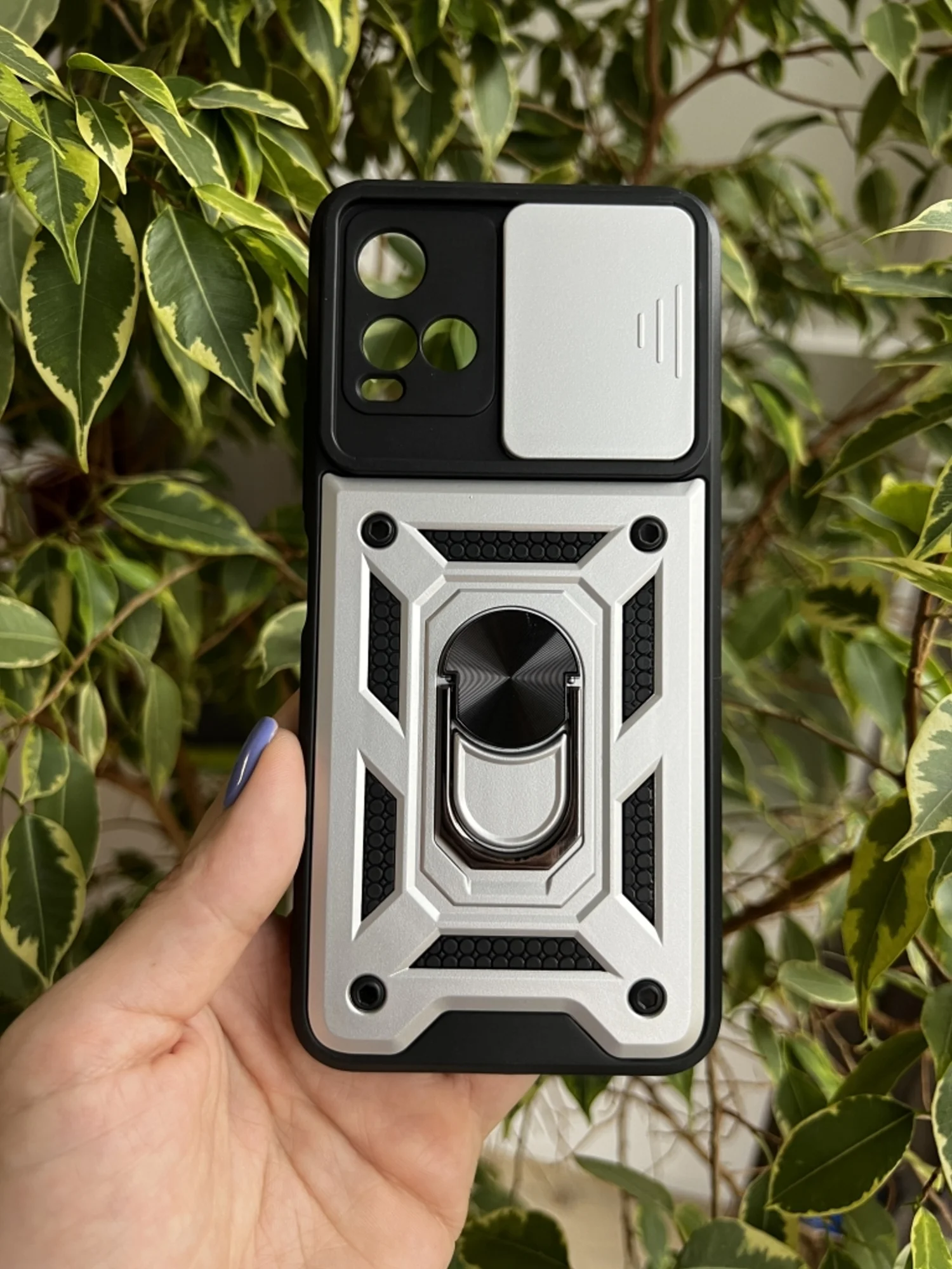 Розовый чехол противоударный armors для Vivo Y21 и Y33S / Виво У21 и У33S с защитой камеры