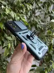 Зеленый чехол противоударный armors для Vivo Y21 и Y33S / Виво У21 и У33S с защитой камеры