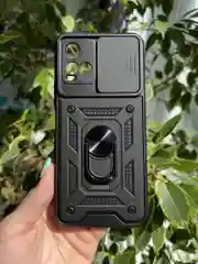 Черный чехол противоударный armors для Vivo Y21 и Y33S / Виво У21 и У33S с защитой камеры