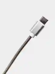 Зарядный USB кабель, 1 м, в металлической оплётке, iPhone Lightning Android Type-C Micro