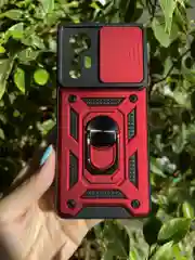 Красный чехол противоударный armors для Xiaomi 12 и 12X / Сяоми 12 и 12Х с защитой камеры