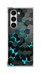 Бирюзовый чехол на Samsung Galaxy Z Fold 6 / Самсунг Z Fold 6 прозрачный, с принтом, защита камеры