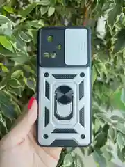 Серебряный чехол противоударный armors для Tecno Camon 19 и 19 Pro / Техно Камон 19 и 19 Про