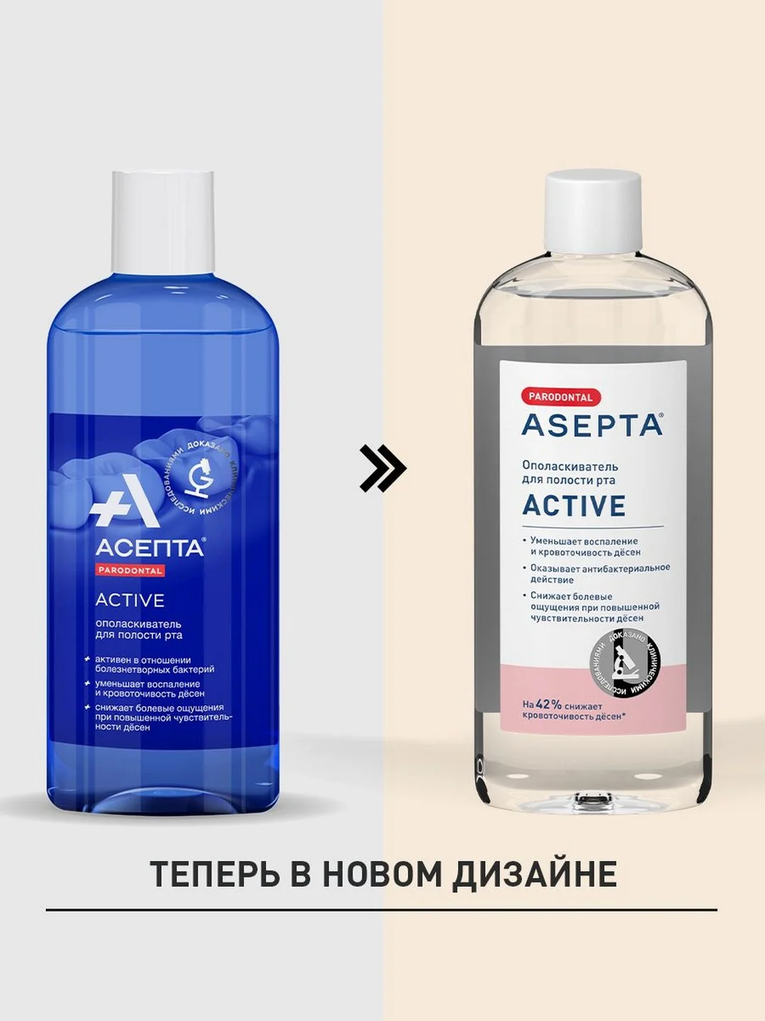 Ополаскиватель для рта Асепта от кровоточивости десен, 250 мл
