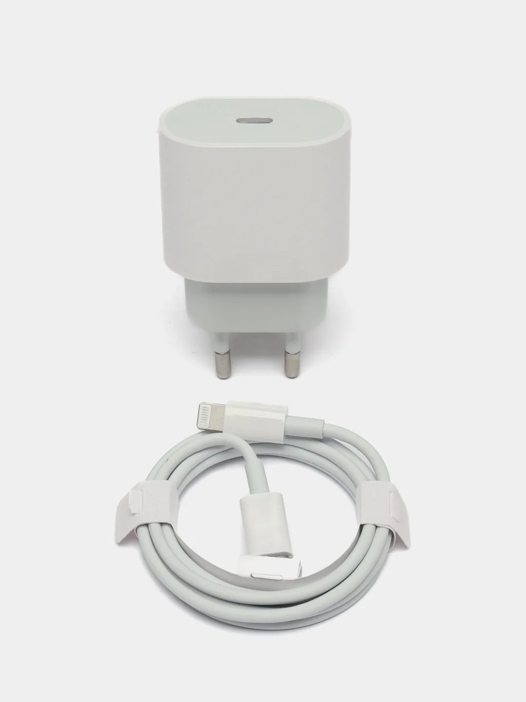 Блок питания для iPhone, 20-25w, с быстрой зарядкой, с кабелем Type-C - lightning, зарядка