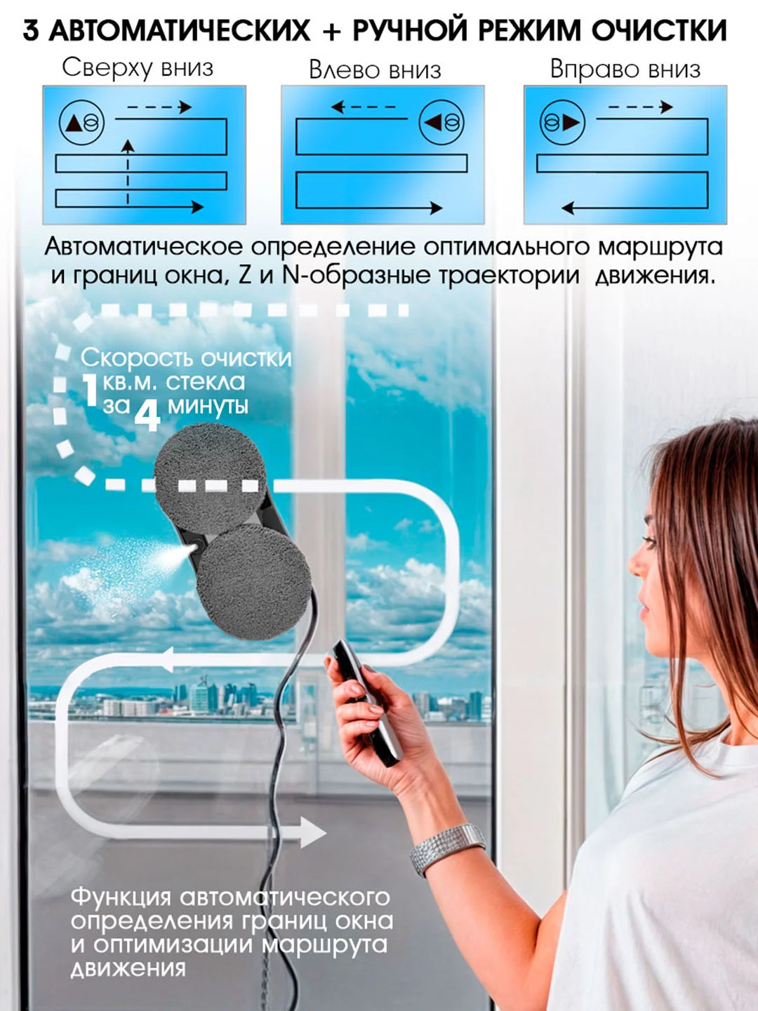 Робот-мойщик окон ENDEVER SKYCLEAN-101