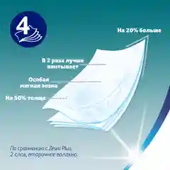 Туалетная бумага Zewa Just 1, 4 слоя, 4 рулона