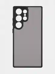 Черный чехол для Samsung Galaxy S24 S24 Plus S23 S23+ S23 Ultra BROSCORP пластиковый с силиконом