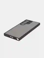 Черный чехол для Samsung Galaxy S24 S24 Plus S23 S23+ S23 Ultra BROSCORP пластиковый с силиконом